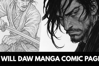 draw manga pages, comic book panels, or webtoons in nsfw anime manga style