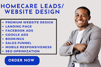 home care leads home care website healthcare website elderly care medical leads