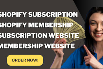 shopify subscription website store box shopify  membership website recharge