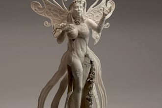 3d sculpting,sculpt 3d character, sculpt miniature,action figure, resin 3d print