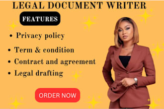 draft your legal document, legal research, legal motion privacy policy tos USA