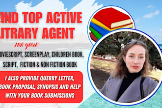 find top literary agent for children book, fiction book, movie script,screenplay