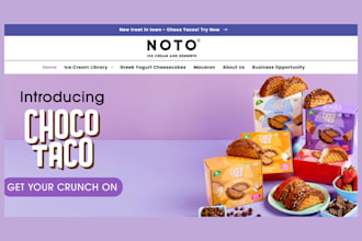 design  ice cream website cookies website sorbet store chocolate website gelato
