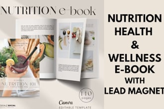 design nutrition health wellness ebook lead magnet interior pages cover design