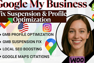 fix and reinstate suspended gmb optimize local seo  business google map citation