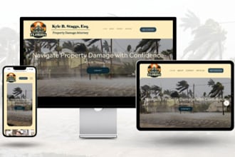 build public adjuster website insurance claim website property damage website