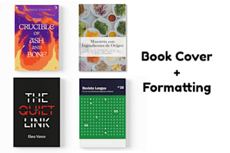 design a professional book layout or cover