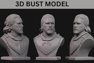 sculpt 3d bust 3d helmet 3d character modeling 3d head model for 3d printing