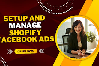 setup and manage shopify facebook ads for sales