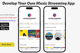 develop a high performance music streaming app with monetization features