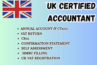 prepare and submit cs01, ct600 and hmrc filing with UK accountant precision