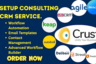 setup crm bitrix24 nutshell keap streak suitecrm dolibarr freshsales agile crust