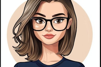 draw cartoon avatar, cartoon character, caricature, logo