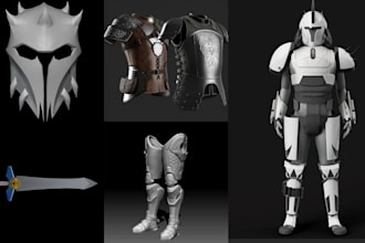 do wearable 3d cosplay props full knight armor pepakura 3d helmet 3d mask