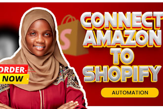 sync your shopify store with amazon for inventory and  order automation fast