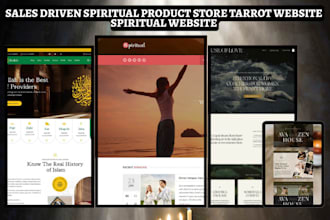 design spiritual product shopify tarrot psychic candle store spiritual website