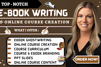 do ebook online course content creation coaching program ppt ebook ghostwriter