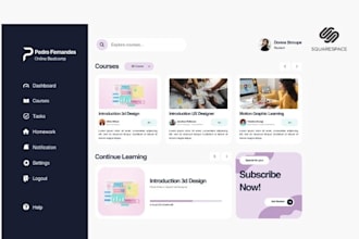 design a high converting squarespace website for your online course