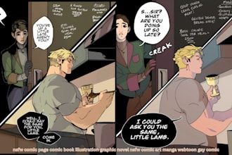 draw nsfw comic page comic book illustration graphic novel nsfw comic art manga