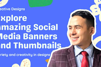 design eye catchy instagram youtube thumbnails and banners