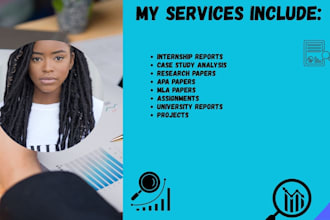 help you to write case studies and internship reports in apa and mla formats