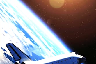 do design spaceship illustration and spaceship art for you