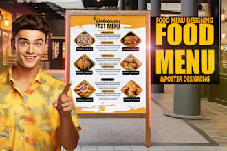 design food poster and custom poster for your business