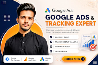 create ROI focused google ads campaigns tailored for your shopify store