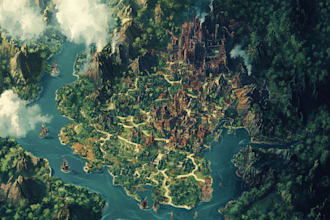 paint a fantasy map