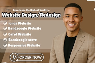design ionos website, bandzoogle website, carrd website, ionos website redesign