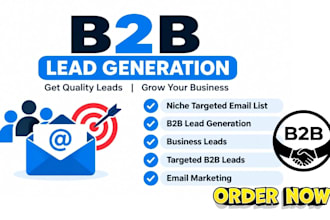 do b2b lead generation, b2b email leads list, contact list