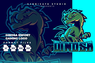 design unique football pumpkin dinosaur logo