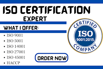 provide iso 9001, 27001 certifications and documentation