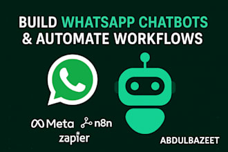 build whatsapp chatbot whatsapp automation whatsapp business api n8n meta zapier