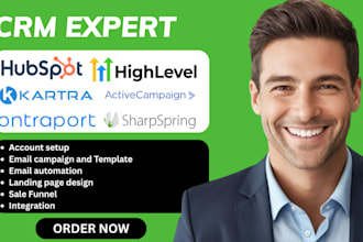 setup hubspot crm gohighlevel  ontraport activecampaign sharpspring kartra crm