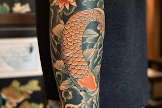 create japanese or oriental tattoo design for you