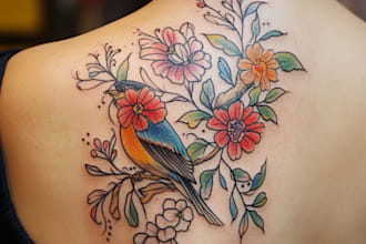 do custom tattoo design, lettering text writing script
