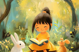 design african american children story book illustration