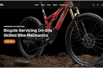 design bicycle shopify store electric bike store motorcycle bicycle website