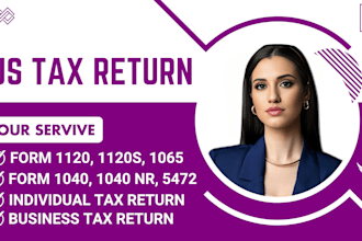 prepare and file us tax returns, amend tax, form 1120 1040 1065 5472 1099
