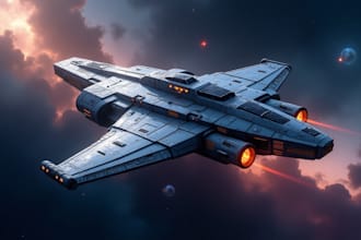 paint original space scenes, any science fiction, spaceships