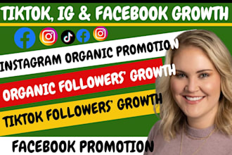 grow real tiktok, instagram,and facebook followers with safe organic promotion