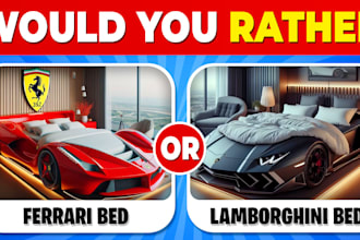 design eye catching would you rather youtube quiz thumbnails