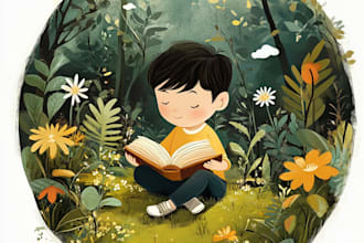 create children book illustrations, comic illustrations