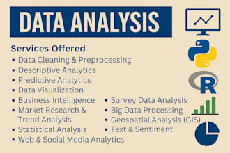 perform professional data analysis and visualization using python and r