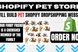 build pet shopify dropshipping store design pet furniture shopify store redesign