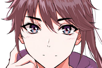 draw manga anime portrait from your photo