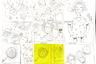 create fun, and thoughtful storyboards for production