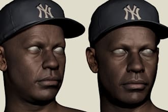 sculpt realistic 3d character action figures and toys for 3d printing