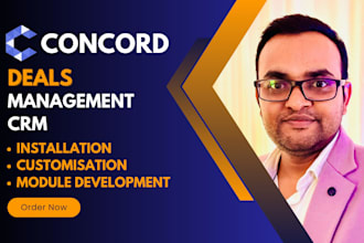 install, set up, and customise concord deals management CRM for your business